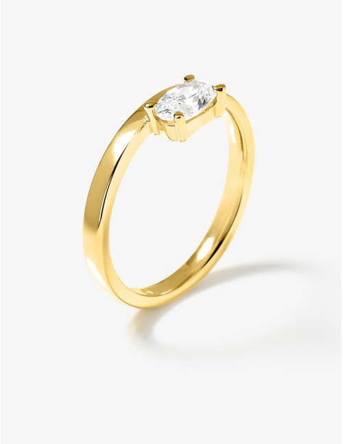 Bague Madeleine Suspendue dorée