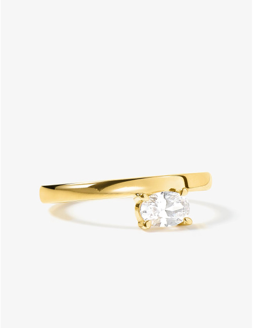 Bague Madeleine Suspendue dorée