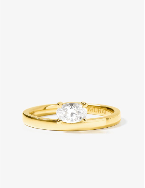 Bague Madeleine Suspendue dorée