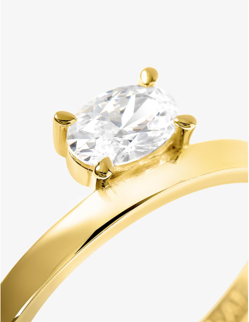 Bague Madeleine Suspendue dorée