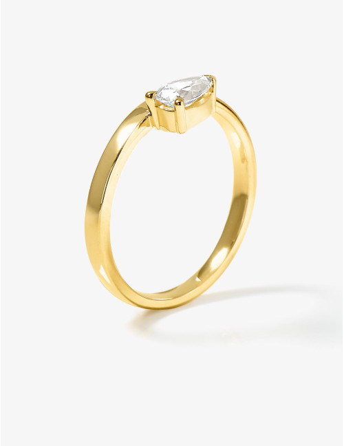 Bague Vivienne Suspendue dorée