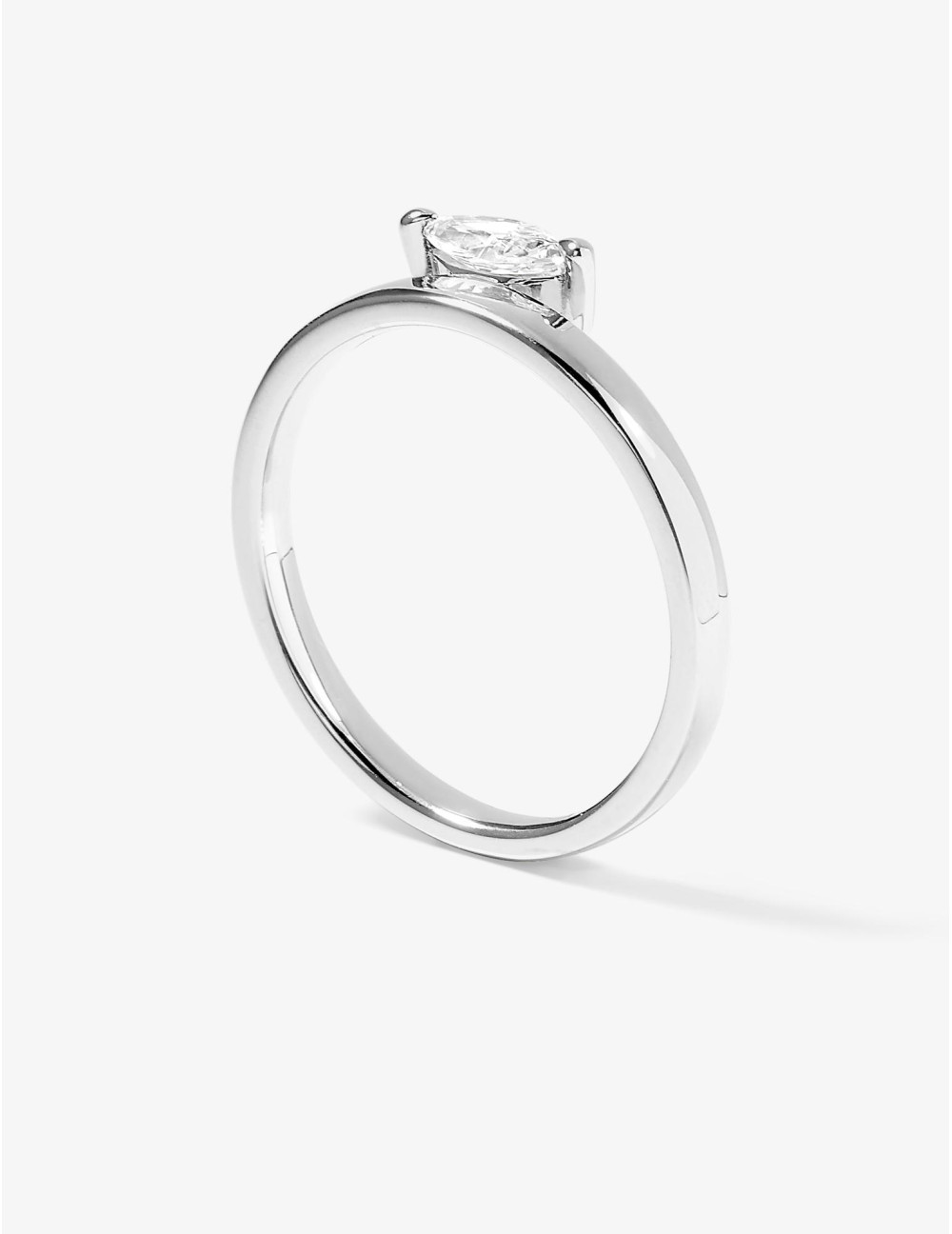 Bague Dauphine Suspendue argent