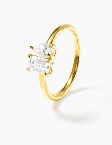 Bague Saint-Honoré & Vivienne dorée