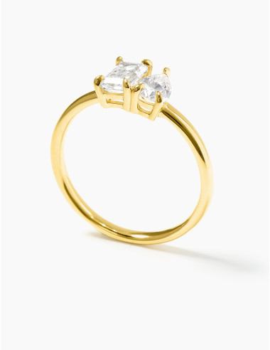 Bague Saint-Honoré & Vivienne dorée