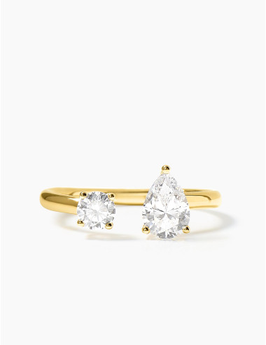 Bague Saint-Louis & Vivienne dorée