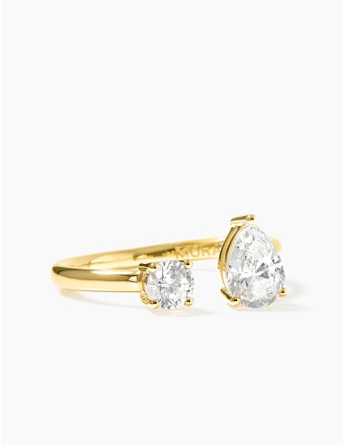 Bague Saint-Louis & Vivienne dorée