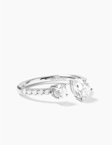 Bague Saint-Louis & Vivienne Pavée argent